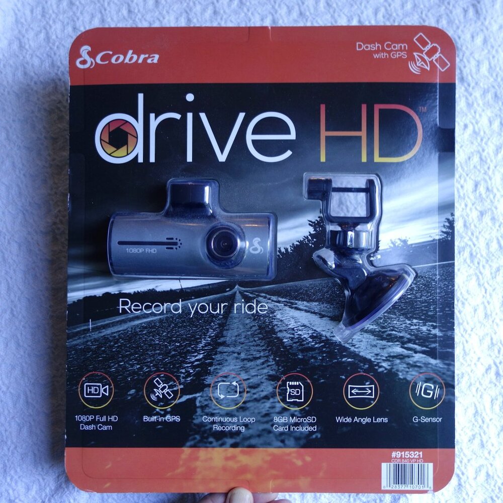Cobra Drive HD Dash Cam CDR 840 NIB